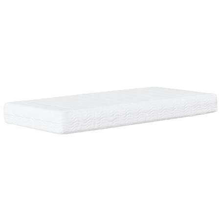 vidaXL Materac piankowy, biały, 90x210 cm, twardość H2/H3