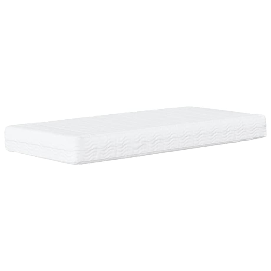 vidaXL Materac piankowy, biały, 90x210 cm, twardość H2/H3