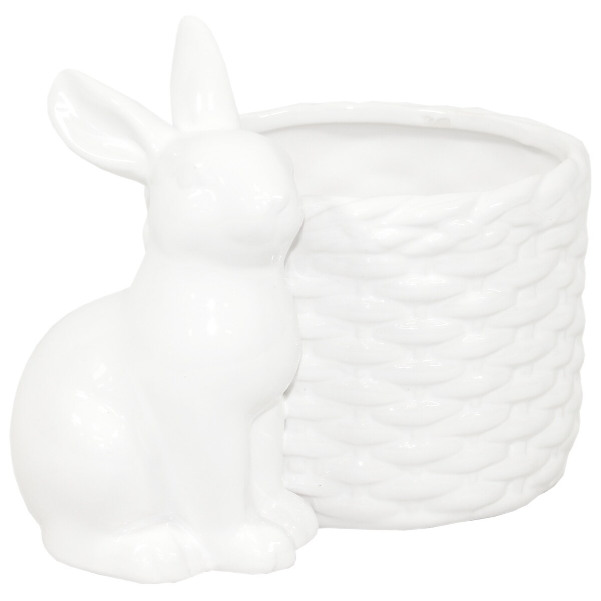 Osłonka na doniczkę - 12x16x11 cm Bunny i jego koszyk