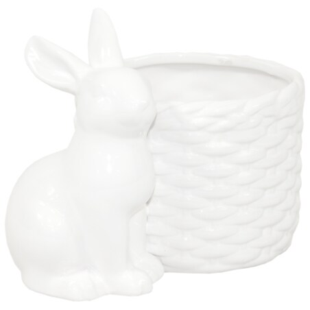 Osłonka na doniczkę - 12x16x11 cm Bunny i jego koszyk