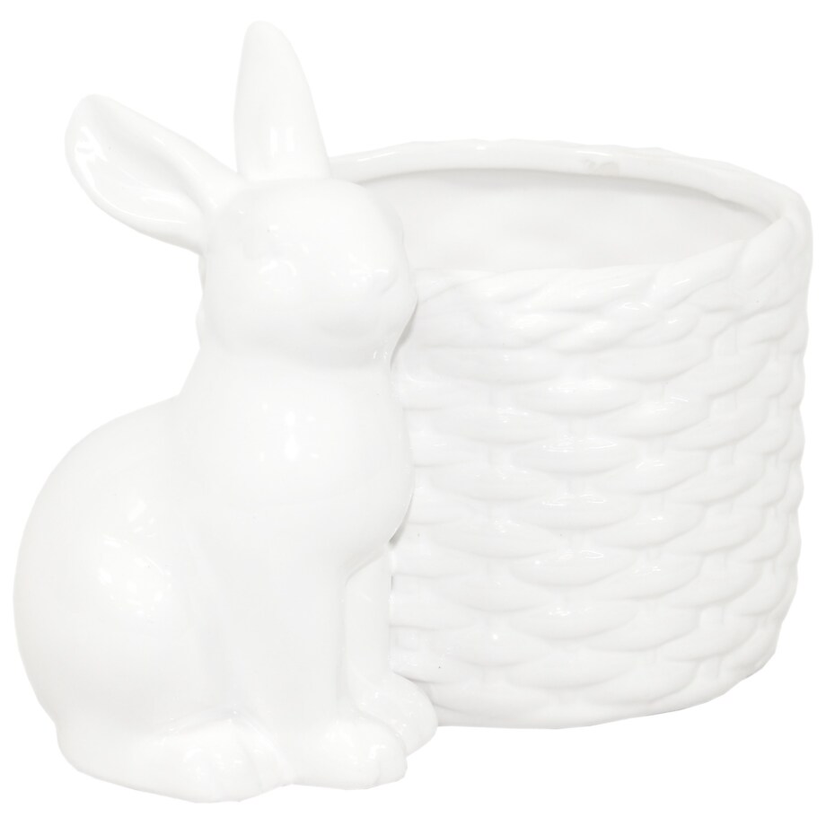 Osłonka na doniczkę - 12x16x11 cm Bunny i jego koszyk