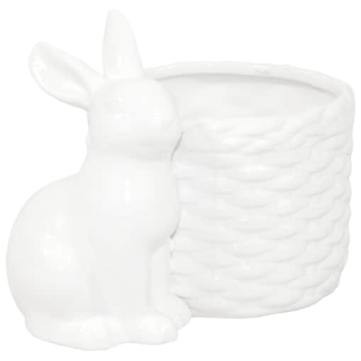 Osłonka na doniczkę - 12x16x11 cm Bunny i jego koszyk