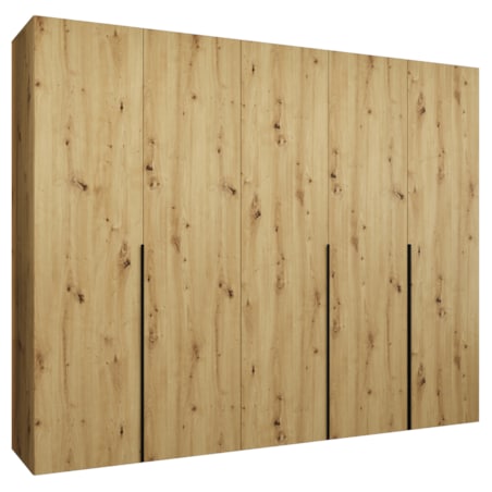 Szafa uchylna otwierana ALICANTE 1 250 wys. 202 cm Artisan + u. Czarny