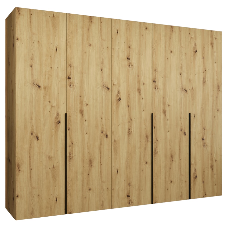 Szafa uchylna otwierana ALICANTE 1 250 wys. 202 cm Artisan + u. Czarny