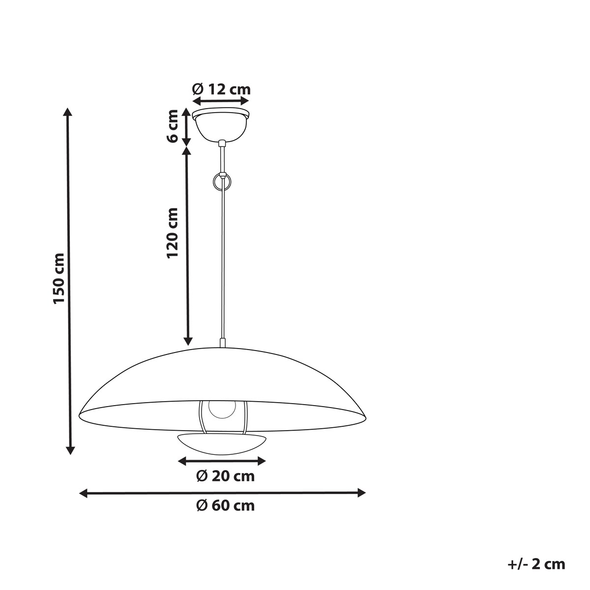 Lampa wisząca AGRANI Metal Złoty