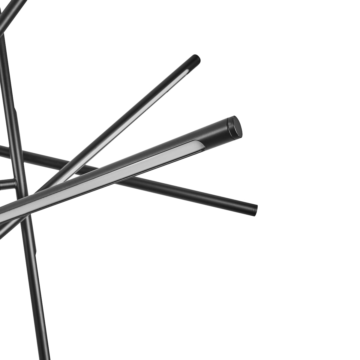 Lampa wisząca LED PALUN Ze ściemniaczem Metal Czarny