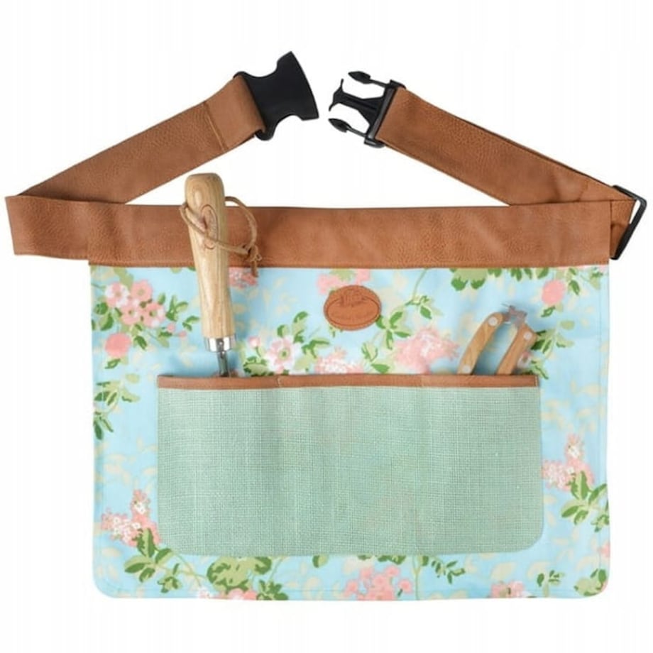 Pas na Narzędzia Damski w Róże Ogrodowy do Pracy Kieszenie