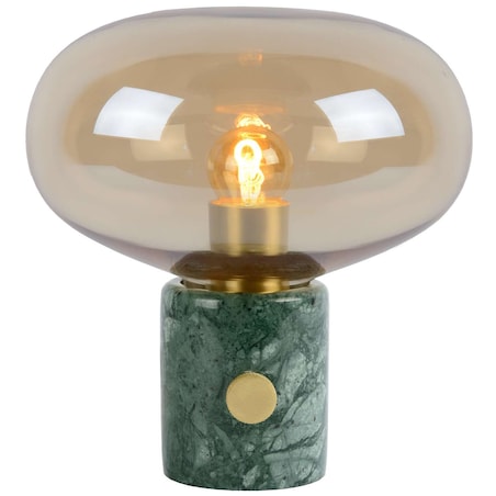 Loftowa LAMPA stołowa CHARLIZE 03520/01/62 Lucide marmurowa LAMPKA stojąca zielona bursztynowa