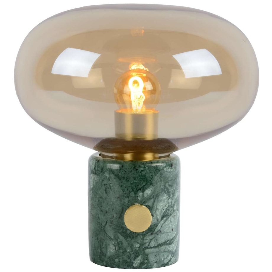 Loftowa LAMPA stołowa CHARLIZE 03520/01/62 Lucide marmurowa LAMPKA stojąca zielona bursztynowa