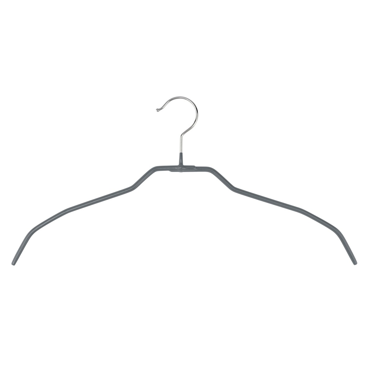Zestaw 20 sztuk cienkich wieszaków ALESSIA WENKO, 21,5 x 41 cm, szary