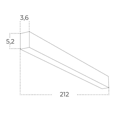 Ledowa lampa sufitowa Linelio AZ5658 Azzardo 60W 3000-6000K ze ściemniaczem czarna