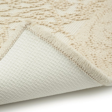 Dywanik łazienkowy Lino 50x80 cm bawełniany ornament beżowy szt