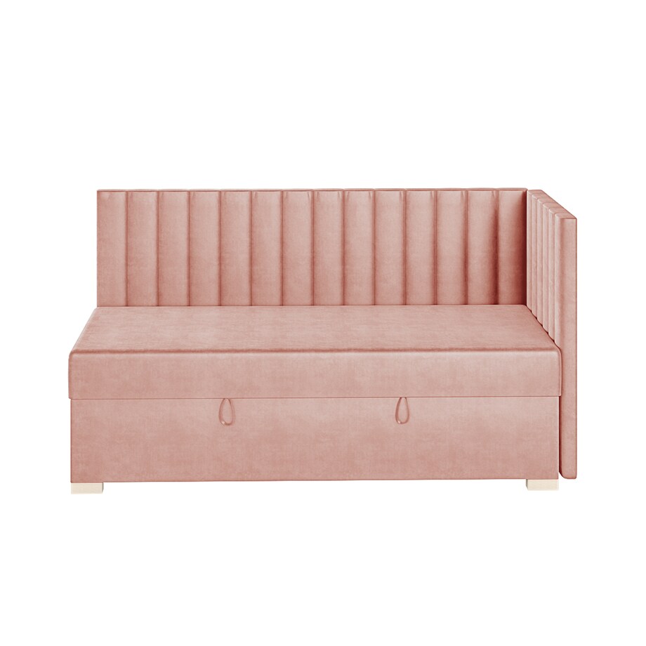 Mesonica Łóżko Snugi, linie różowe, 90x200, Prawostronne