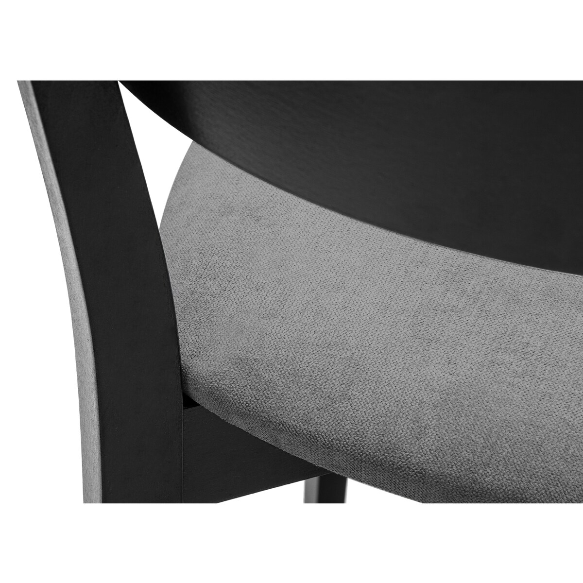 KONSIMO VINIS nowoczesne krzesła drewniane 2 sztuki w kolorze szarym