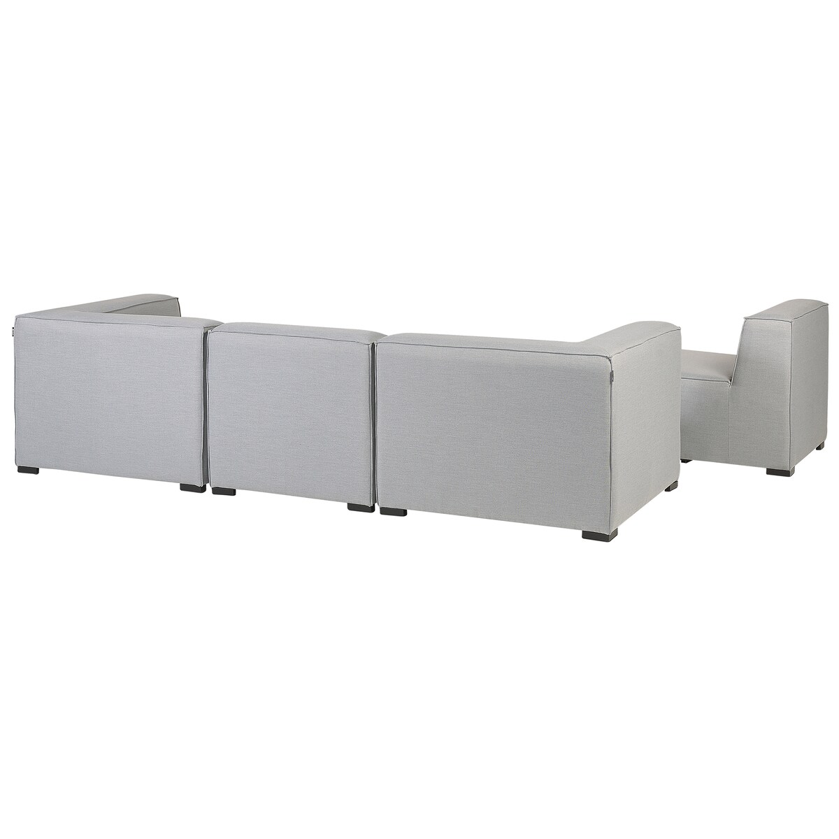 Sofa ogrodowa z otomaną dla 4 osób AREZZO Jasnoszary Modułowy