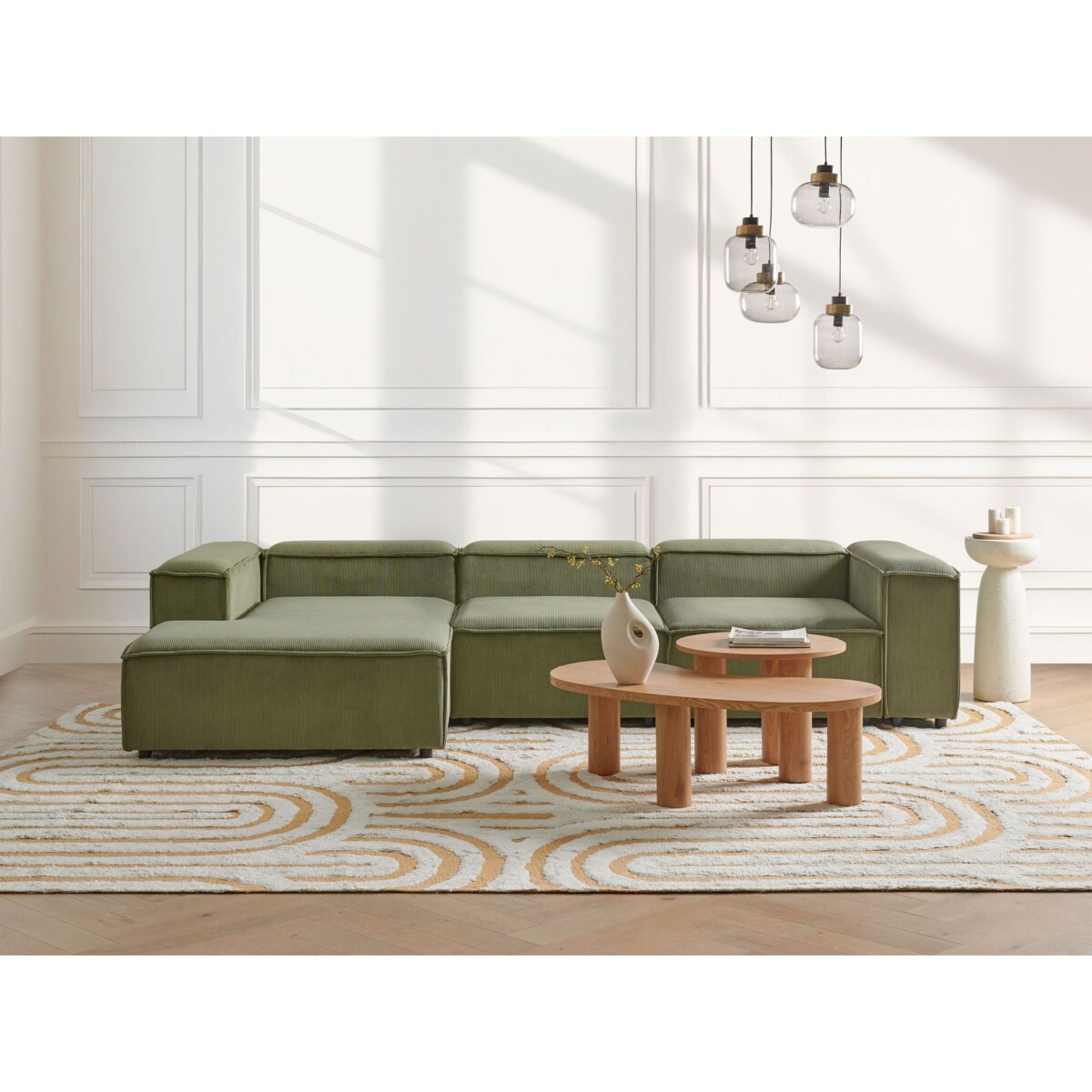 Moduł 1-osobowy sztruksowy zielony ARDAL