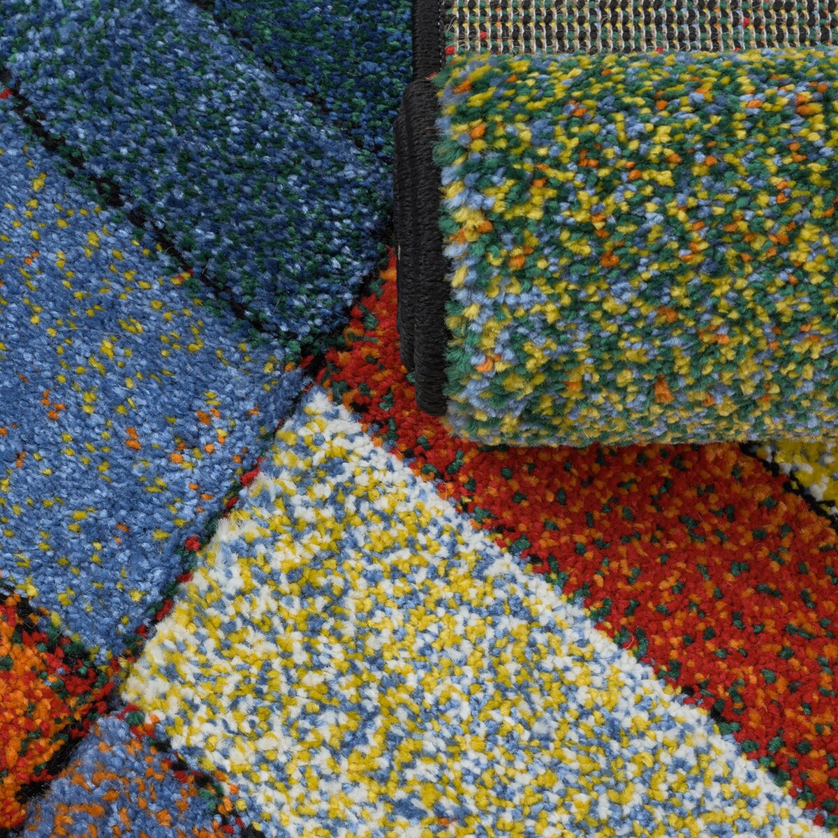 Dywan Zefir 80x150 cm e-floor OEKO-TEX geometryczny wielokolorowy