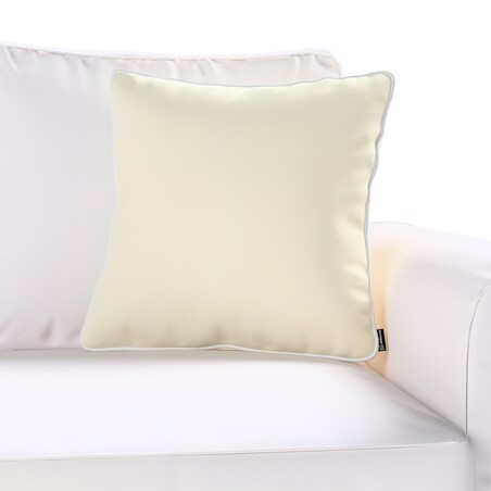 Poszewka Laura na poduszkę 43x43 śmietankowa biel