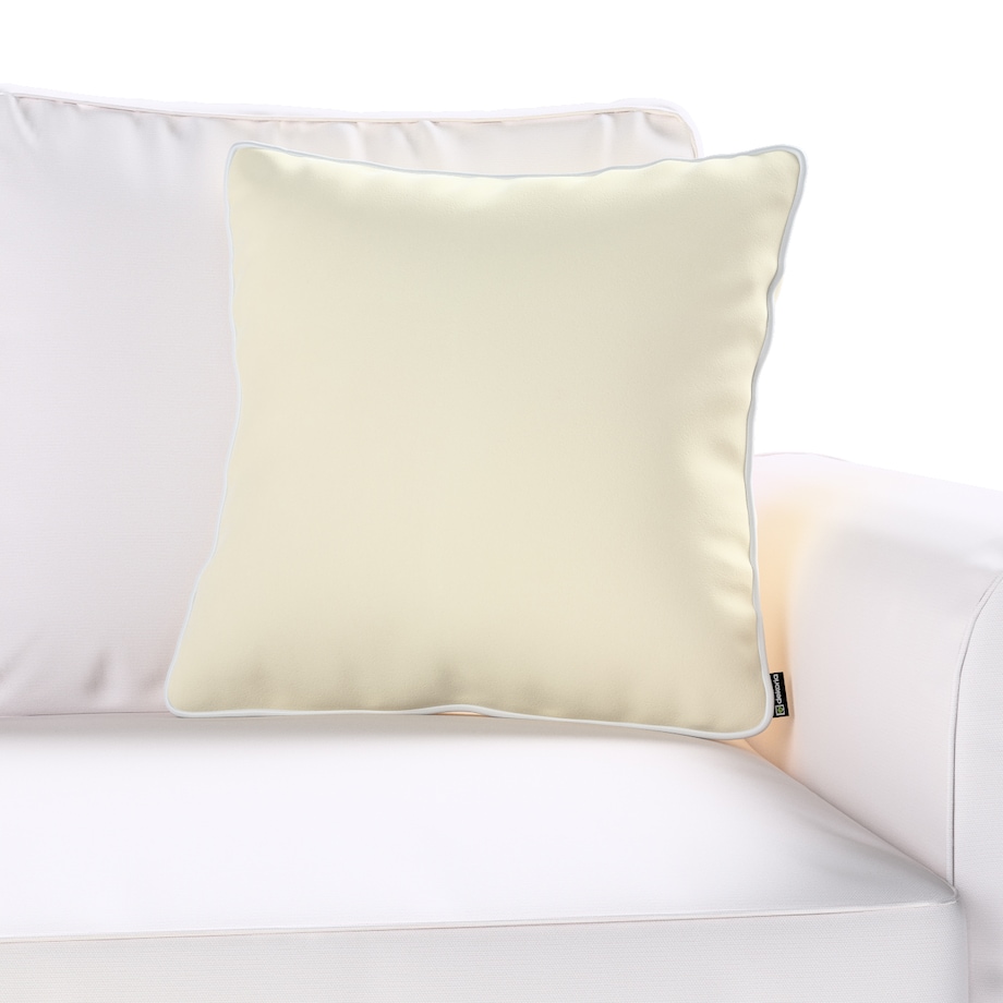 Poszewka Laura na poduszkę 43x43 śmietankowa biel