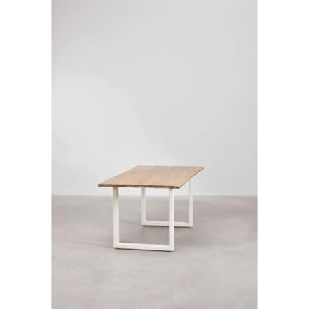 Stół prostokątny na metalowej podstawie 180x90 cm Maupi