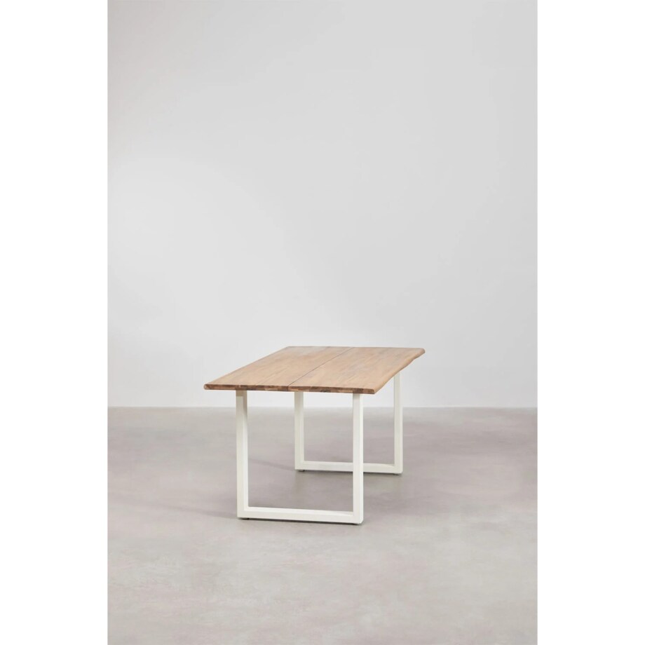 Stół prostokątny na metalowej podstawie 180x90 cm Maupi