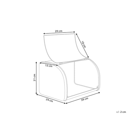 Chlebak metalowy biały CAROUBE