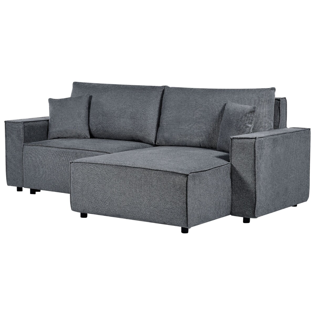 Narożnik lewostronny rozkładany z pojemnikiem ciemnoszary KARILA