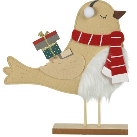 FILCOWA FIGURKA 38cm SIKORKA z prezentem na święta