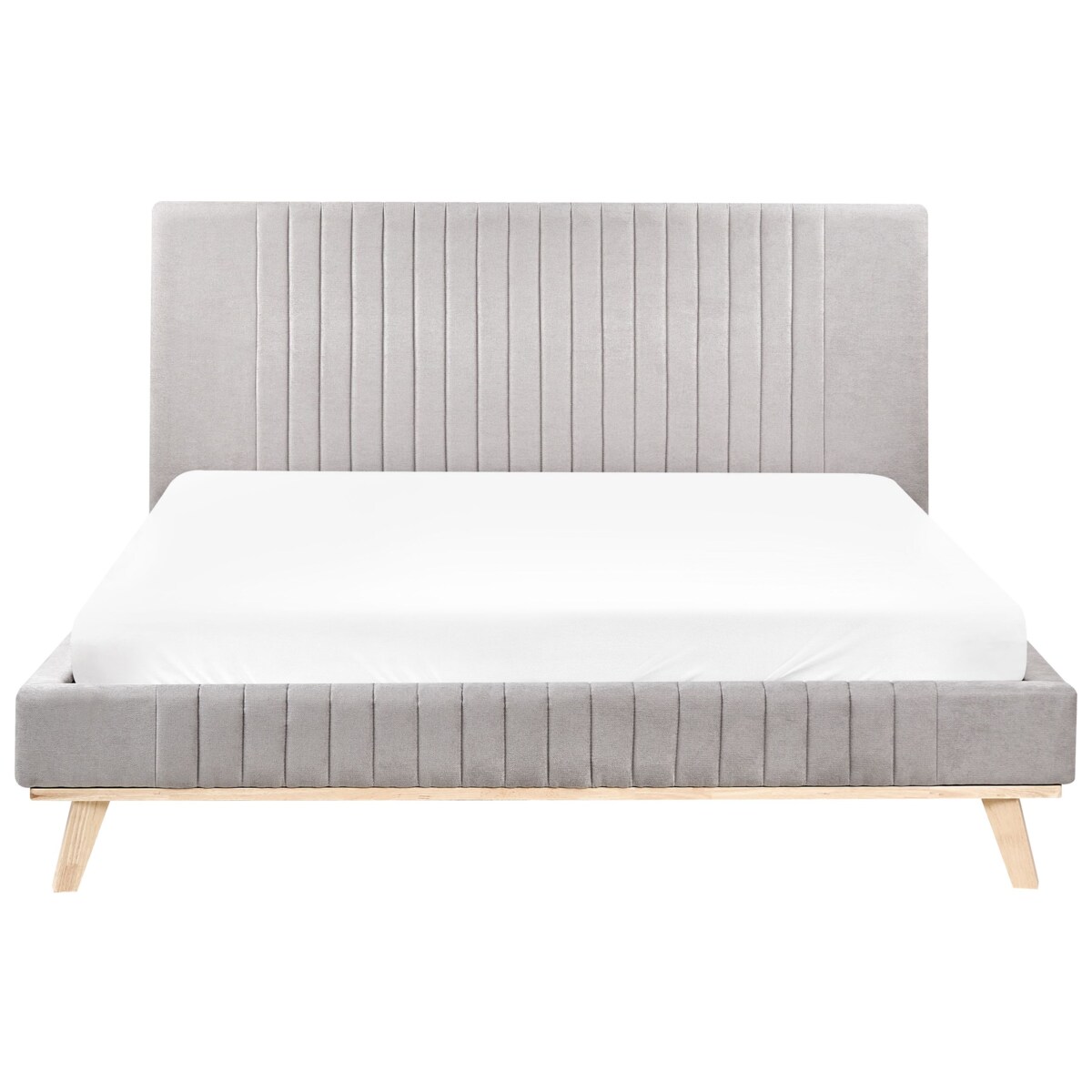 Łóżko Szenil TALENCE 160 x 200 cm Jasnoszary