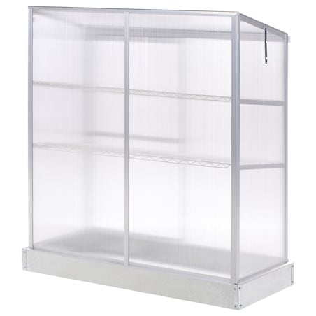 Szklarnia balkonowa LECCE Srebrny 59 cm
