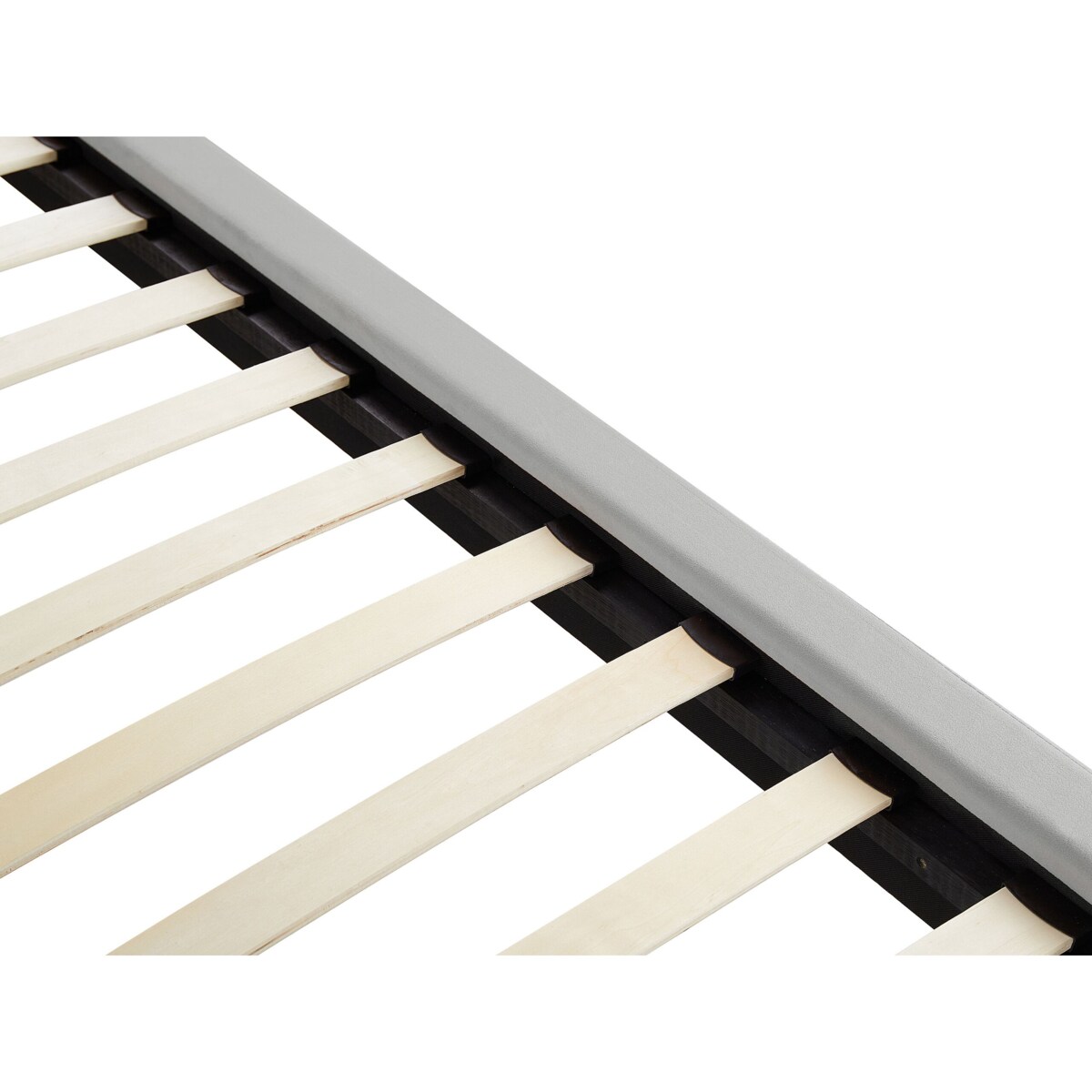 Łóżko welurowe 140 x 200 cm szare MELLE