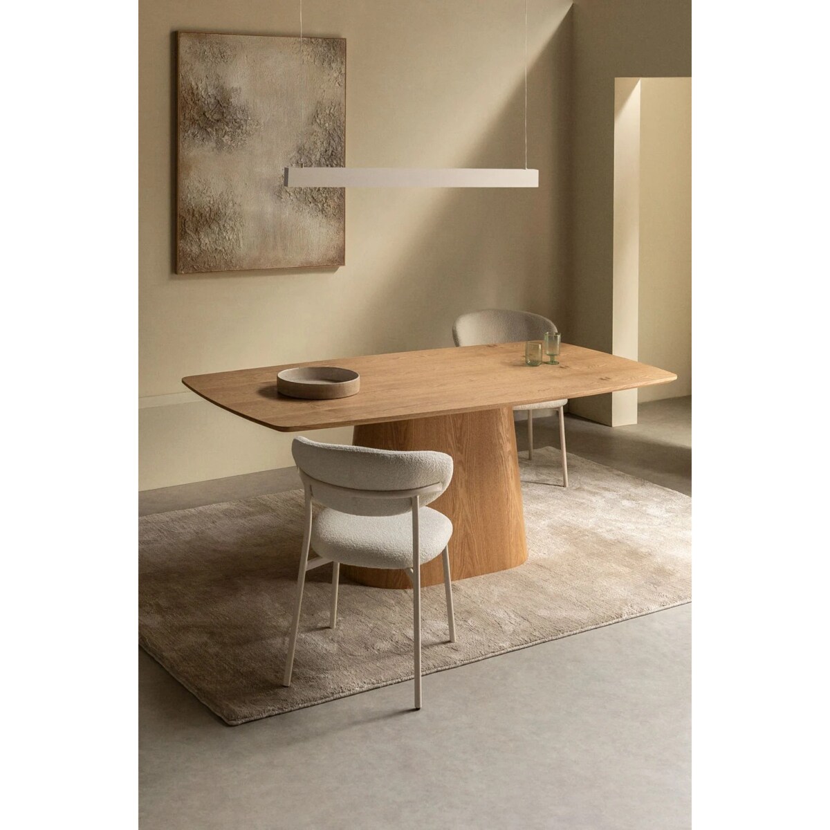 Prostokątny stół jadalniany z drewna 200x100 cm Aura