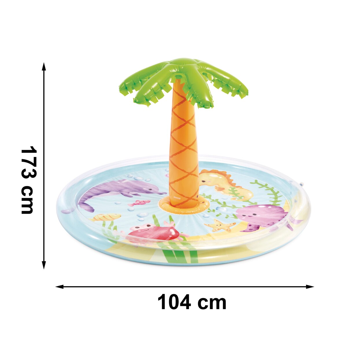 Dmuchany basen, brodzik dla dzieci Palma 173x104 Intex 56433