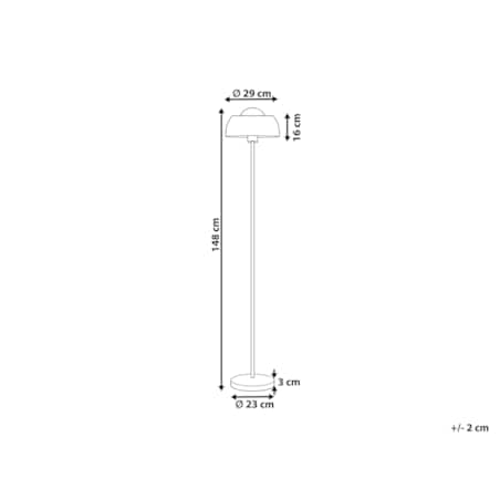 Lampa podłogowa metalowa miedziana SENETTE