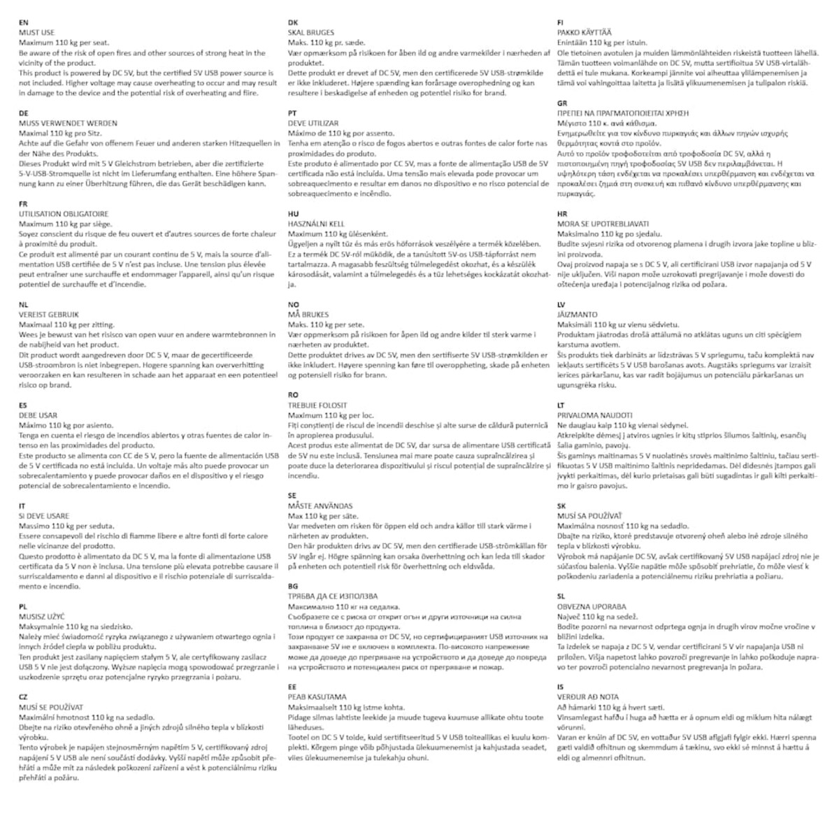 vidaXL Szezlong masujący z poduszkami, kremowy, obity tkaniną