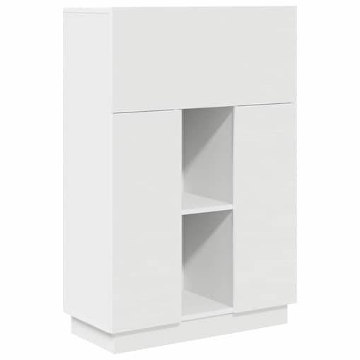 vidaXL Biurko Biały 71,5 x 31,5 x 106,5 cm Materiał drewnopochodny