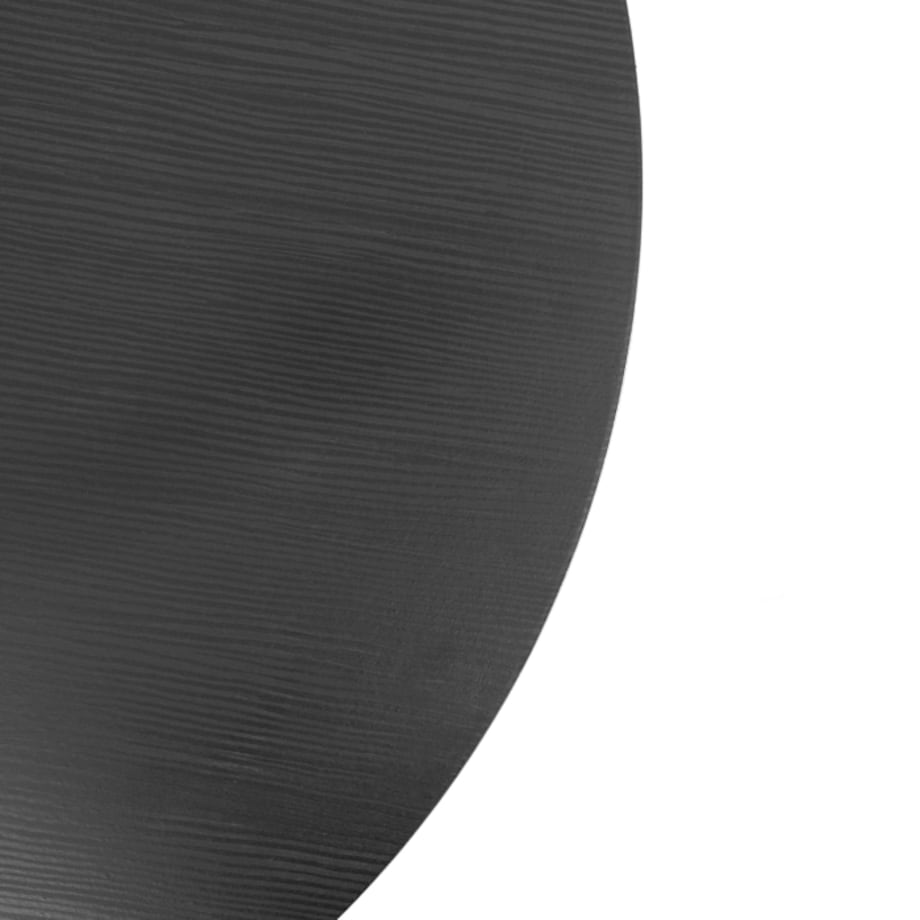 Stolik Kawowy Okrągły Loft Czarny Industrialny Ława Okrągła Czarna BEST