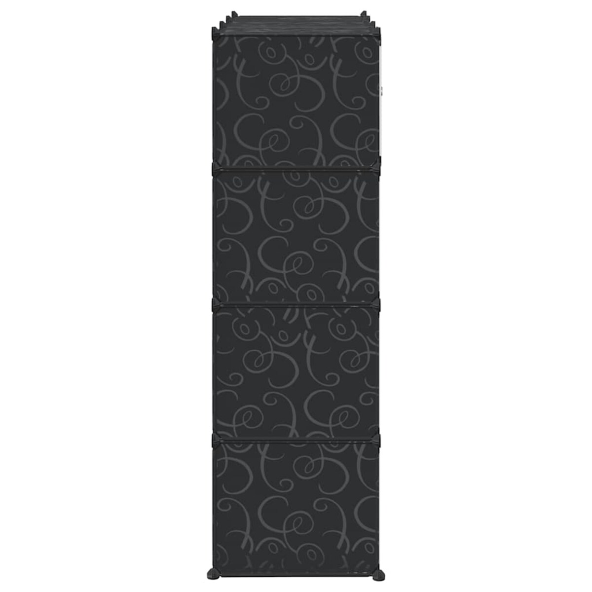 vidaXL Szafa modułowa z 9 przegrodami, 109x36,5x143 cm, czarno-biała