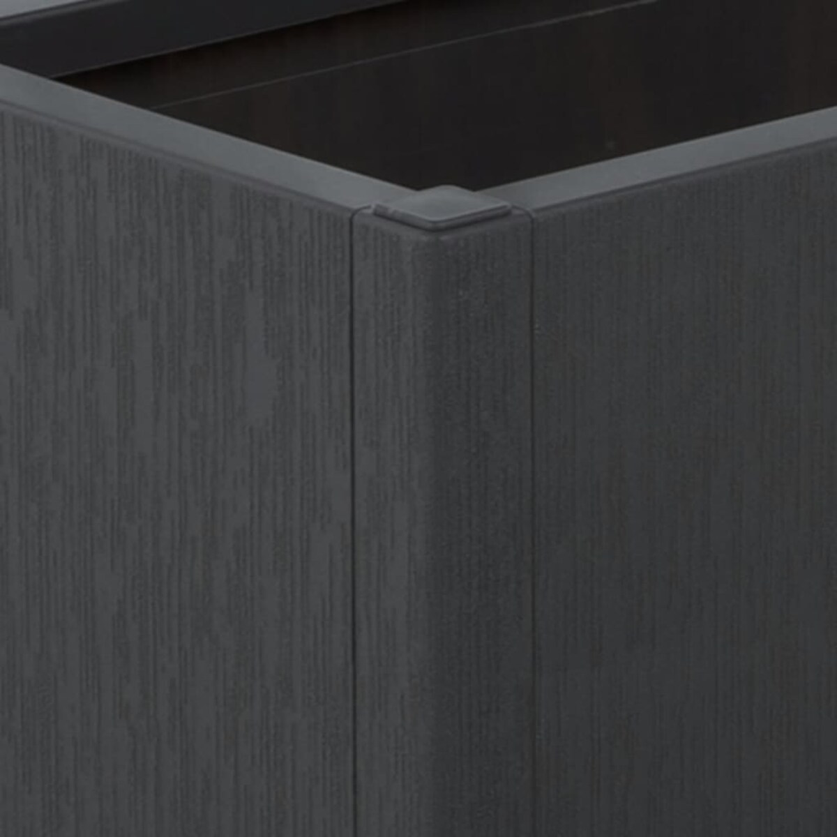 vidaXL Donica ogrodowa z kratką, ciemnoszara, 80x36x140 cm, PP