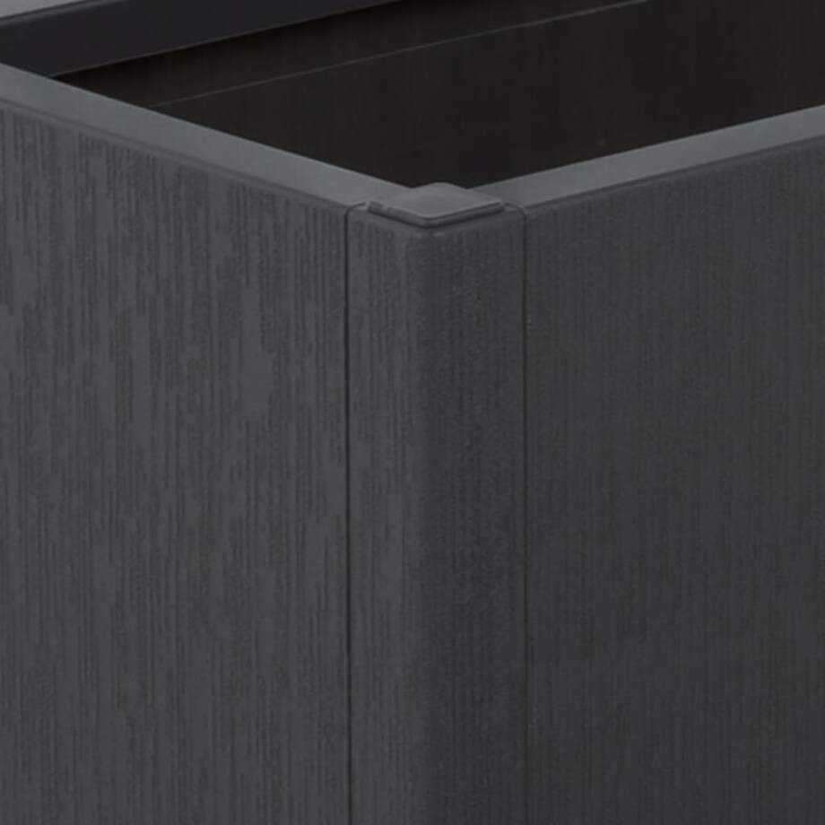 vidaXL Donica ogrodowa z kratką, ciemnoszara, 80x36x140 cm, PP