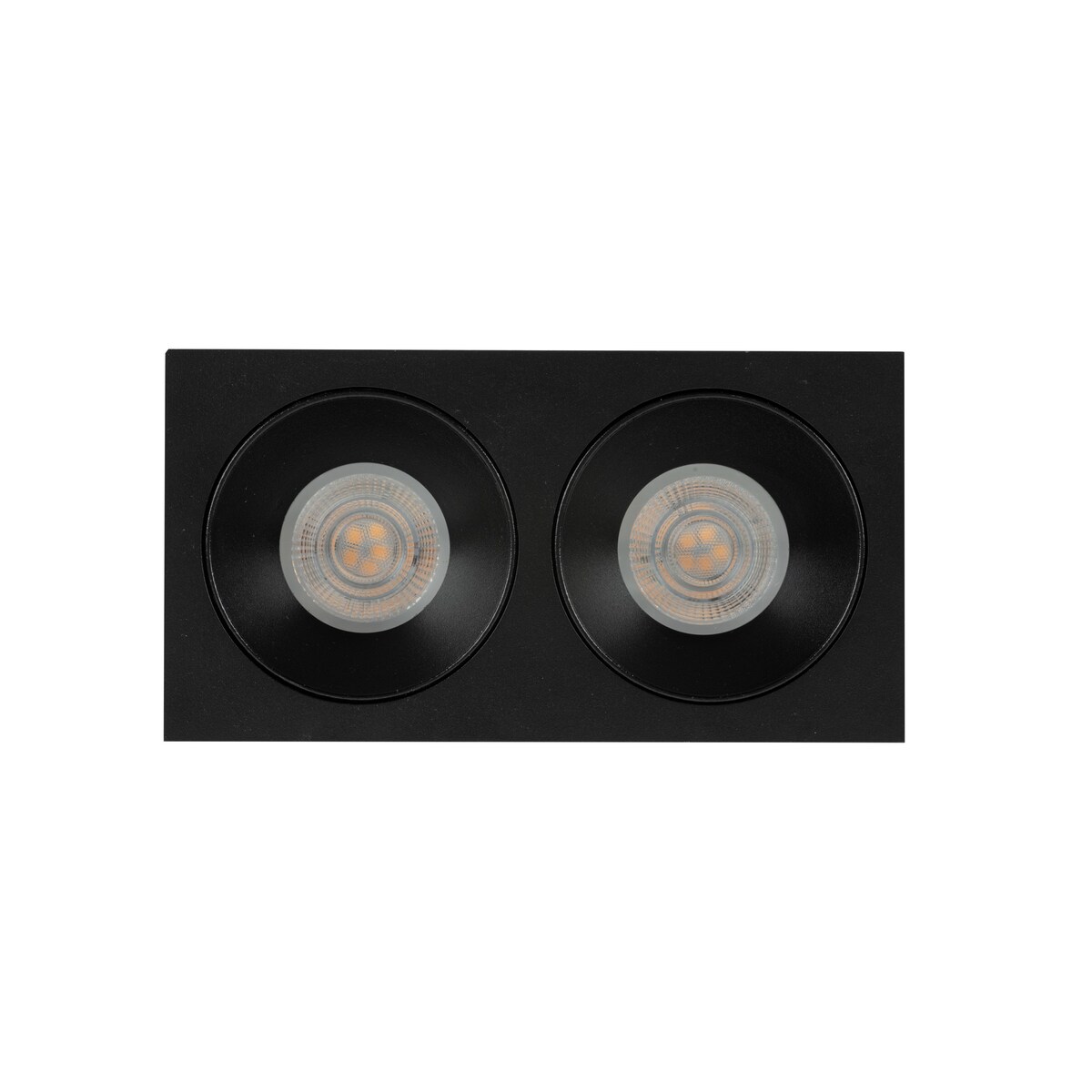 Oprawa wpuszczana podwójna TK Lighting PRISMA DUO BLACK 10579 GU10 IP65 czarna do sufitu