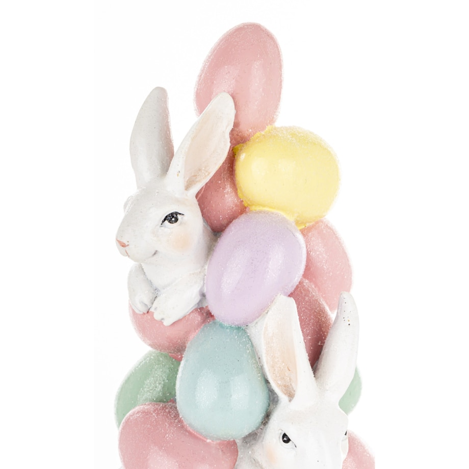 Dekoracja - wielkanocna piramida z pisanek 21x18x9 cm PIRAMIDE