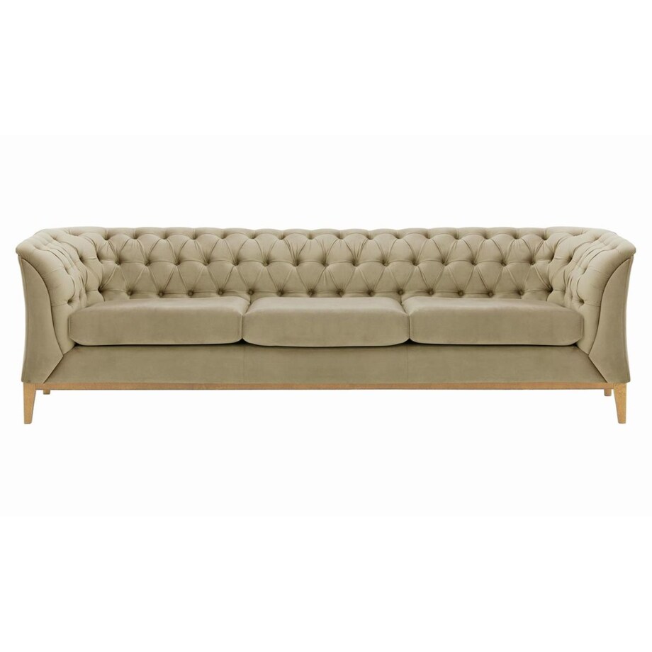 Sofa trzyosobowa Chesterfield Modern Wood-Velluto 3