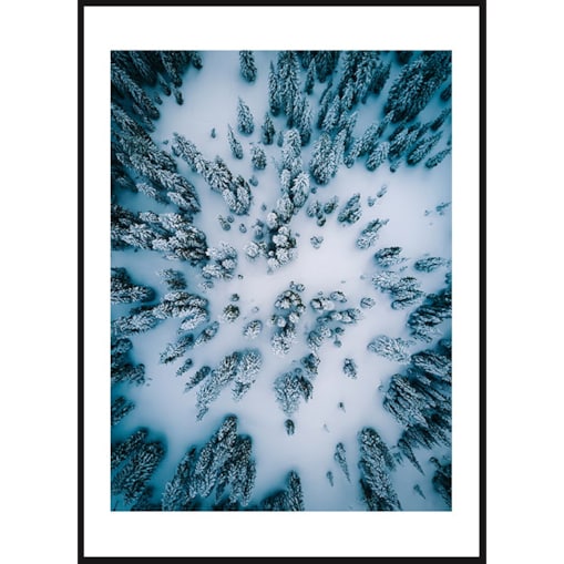 Poster Story, Plakat, Obraz - Zimowy Las, wymiary 30 x 42 cm