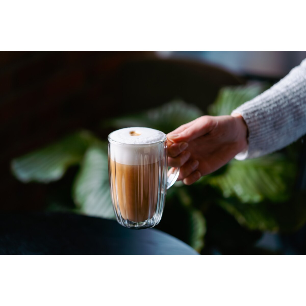 Komplet 2 szklanek wysokich z uchem Tulip 350 ml 8975