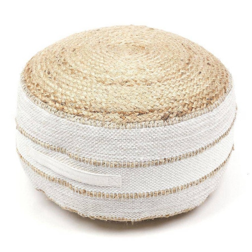 Pufa okrągła Indies, juta i bawełna, Ø 50 cm