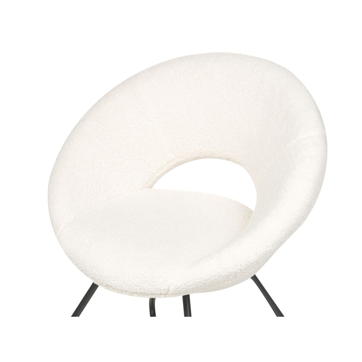 Krzesło boucle białe RACHEL