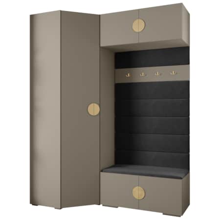 Garderoba do przedpokoju INOVA 4 Z21 kaszmir+złoty+manila18