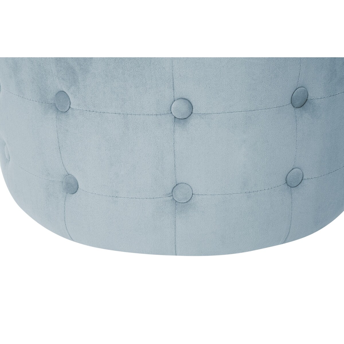 Puf welurowy ⌀ 55 cm szary TAMPA