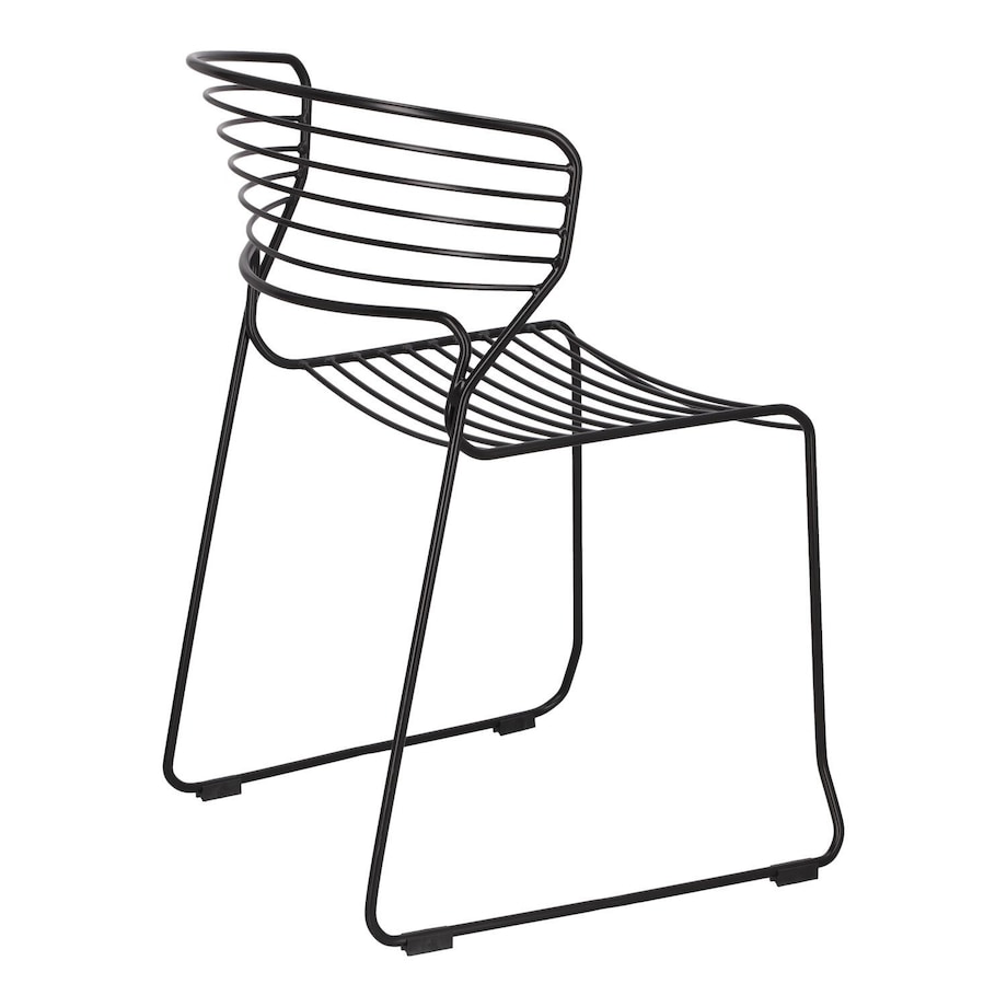 Krzesło metalowe Krzesło Hilly czarne